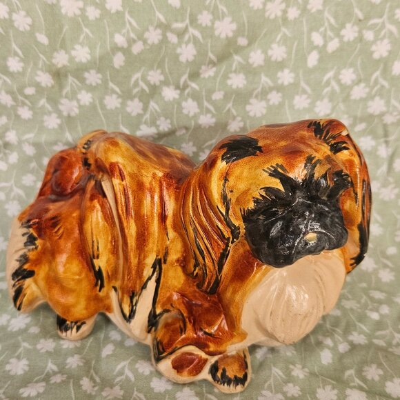 Ceramic Pekingese Dog - Picture 1 of 6